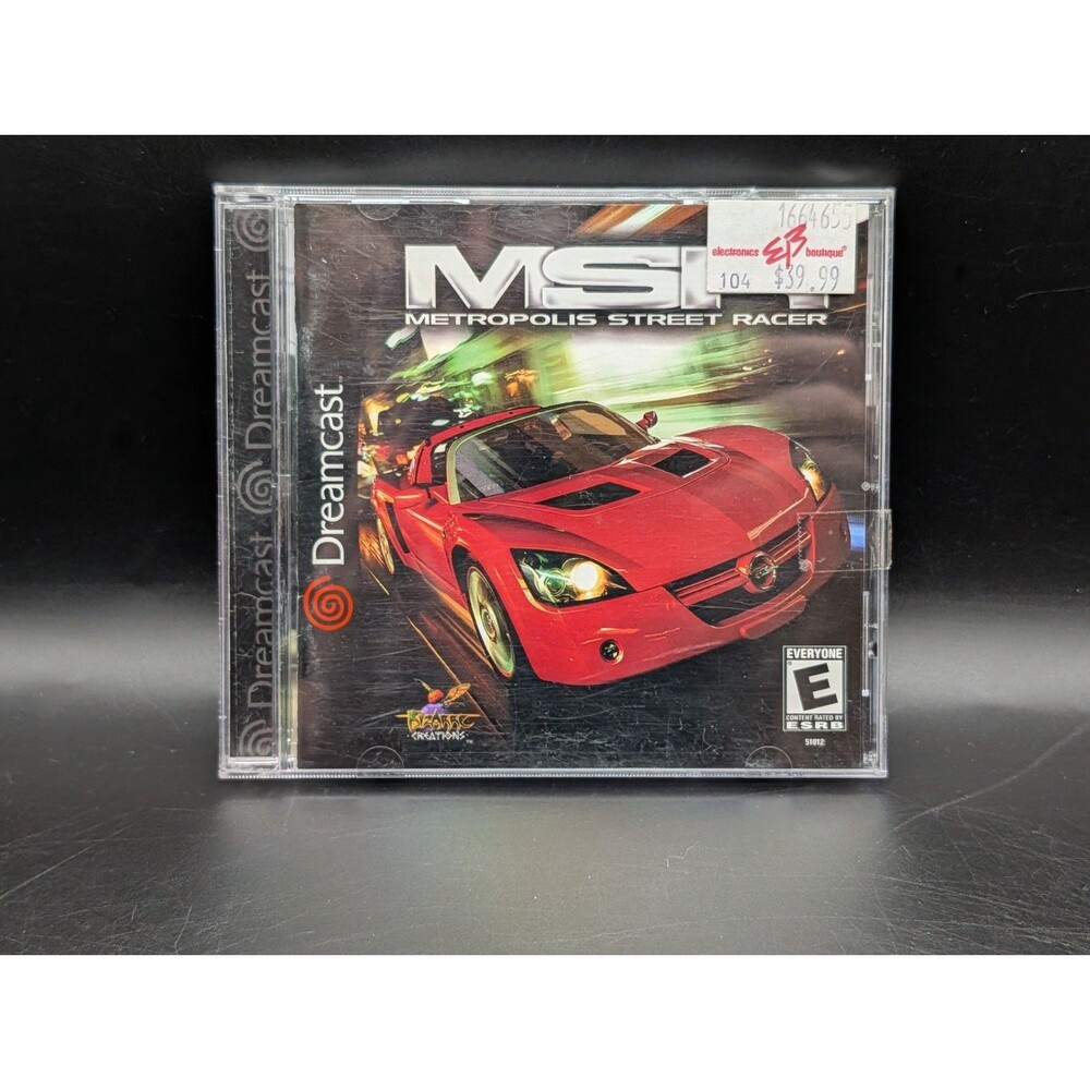 Metropolis Street Racer Sega Dreamcast 2001 Complete In Box CIB Manual